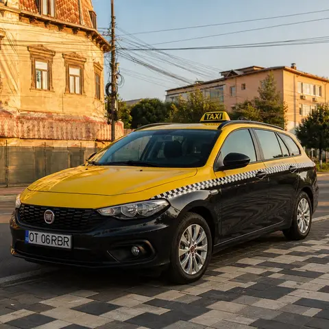 Taxi Viorel pe strada in Bals