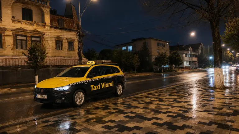 Taxi Viorel noaptea in Bals